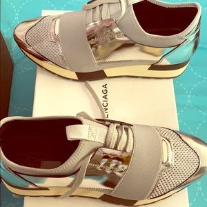 Metallic Balenciaga Sneakers